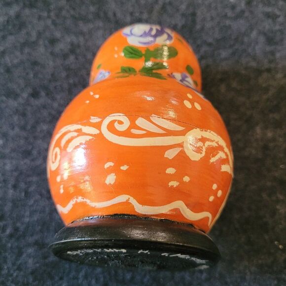 Vintage Signed MOCKBA Russian Nesting Dolls, 5 piece - Picture 3 of 5